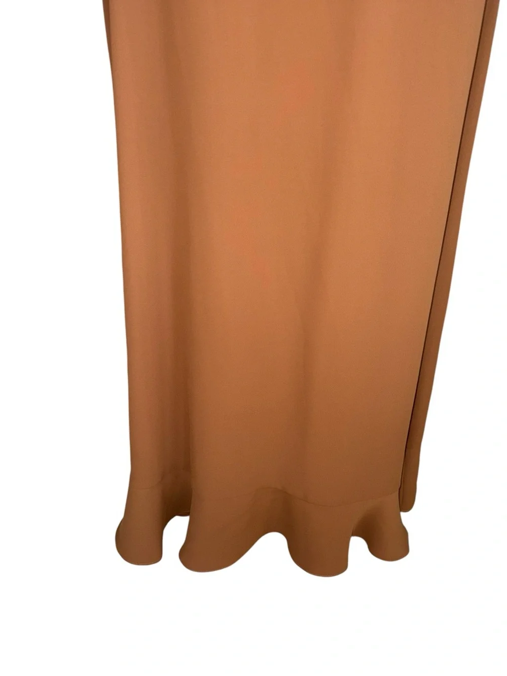 LN Amanda Uprichard Tessa Umber Brown Ruffle Wrap Midi Skirt - S